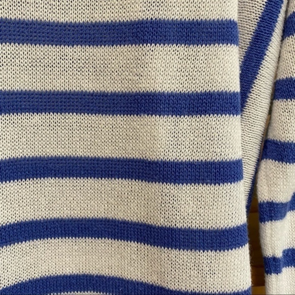 Lilly Pulitzer Blue White Striped Stasia Dolman Sleeve Knit Sweater Small - Picture 6 of 15